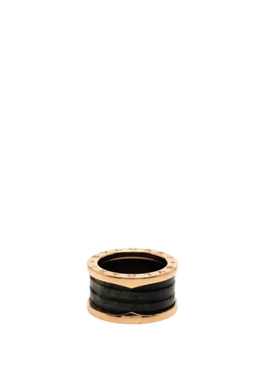Bvlgari Pre-Owned 2010-2025 18K Rose Gold and Bowenite B Zero1 Four Band ring - Pink