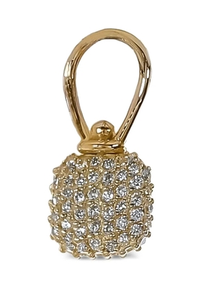 Marla Aaron 18K yellow gold Itty Bitty Squircle diamond charm