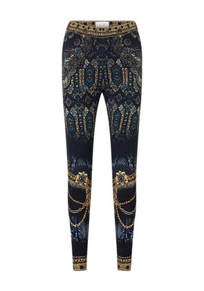 Camilla Song Of The Solstice-printed leggings - Black