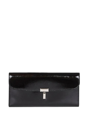 TOTEME turn-lock leather wallet - Black