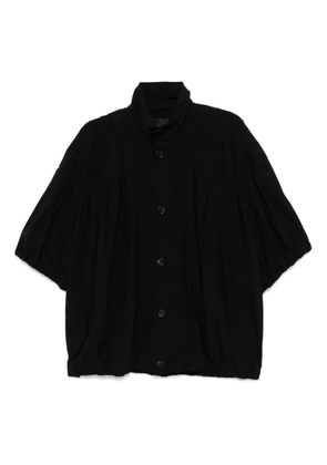 SONGZIO dart-detail short-sleeves jacket - Black