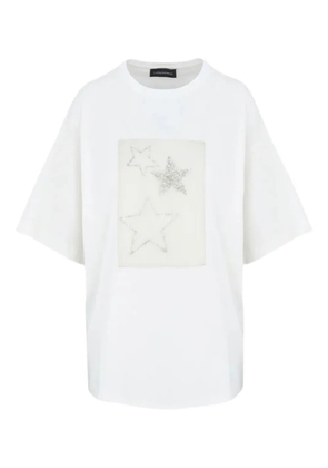 Lorena Antoniazzi star-embellished T-shirt - White