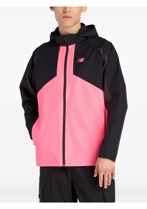 New Balance logo-detail jcket - Black