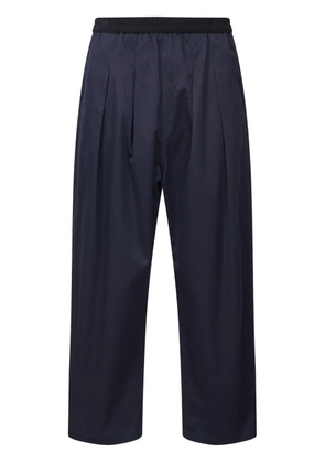 Maison Margiela pleated cotton trousers - Blue