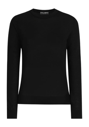 Dolce & Gabbana long-sleeve crew-neck sweater - Black