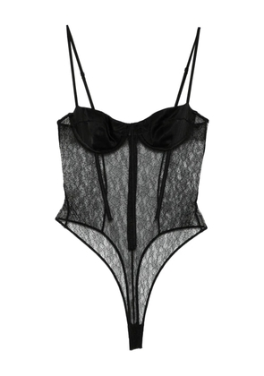 Kiki de Montparnasse Petite Fleur bodysuit - Black
