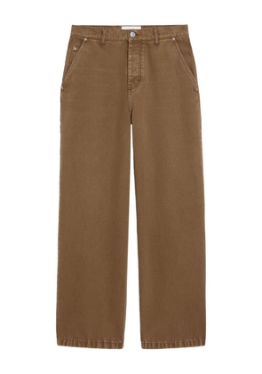 AMI Paris cotton large-fit jeans - Brown