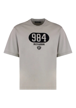 Dolce & Gabbana crew-neck print T-shirt - Grey