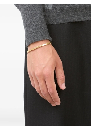 Maison Margiela logo-reference cuff bracelet - Gold