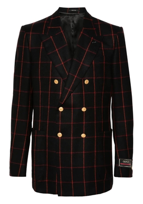 Gucci logo-patch blazer - Black