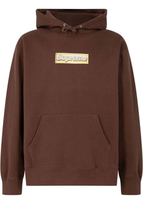 Supreme Bling Box Logo drawstring hoodie - Brown