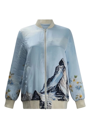 SLEEP NO MORE floral-print jacket - Blue