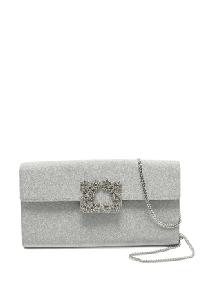Roger Vivier Vintage glitter clutch bag - Silver