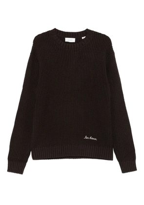 Les Deux Alvin waffle-knit jumper - Brown