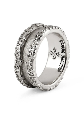 Emanuele Bicocchi Arabesque double band ring - Silver