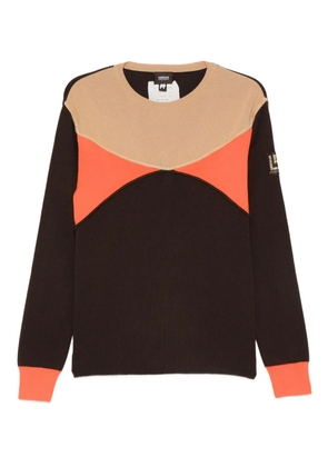 Versace Pre-Owned 2001-2002 colour-block crew-neck sweater - Neutrals