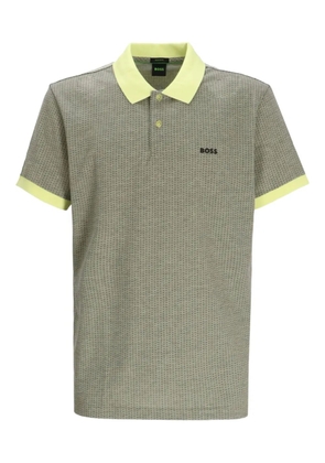 BOSS logo-embroidered polo shirt - Green