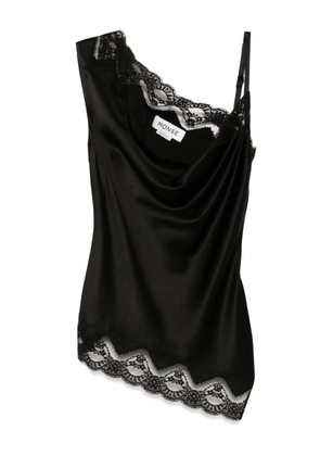 Monse lace trim top - Black