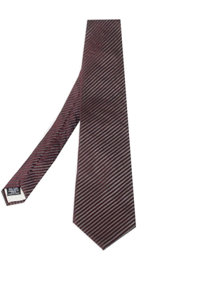 BOSS striped silk tie - Red