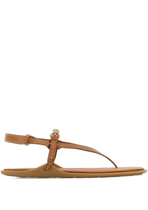 Miu Miu leather thong sandals - Brown