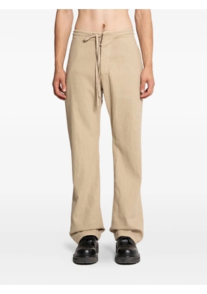 TAIGA TAKAHASHI drawstring trousers - Neutrals