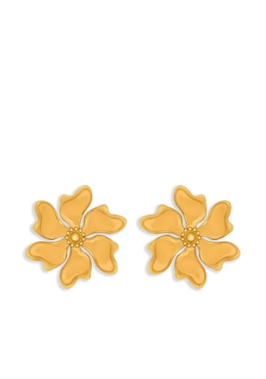 Oscar de la Renta Cherry Blossom earrings - Yellow