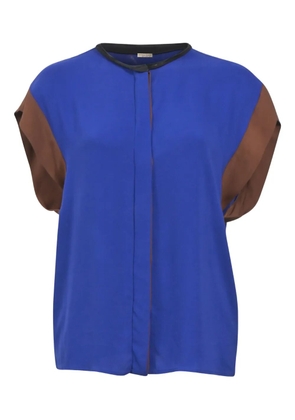 Bottega Veneta Pre-Owned colourblock blouse - Blue