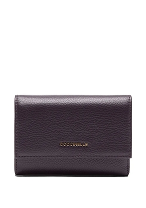 Coccinelle textured leather wallet - Purple