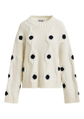 Essentiel Antwerp Ixel cable-knit sweater - White