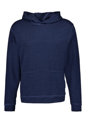 120% Lino linen-blend hoodie - Blue
