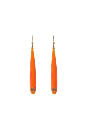 Mark Davis Citrine Bakelite earrings - Orange