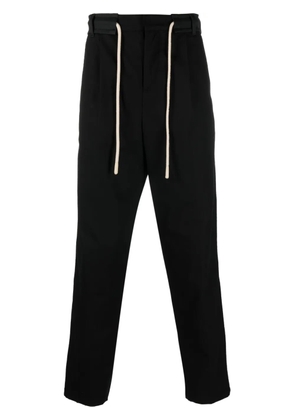 Palm Angels side-stripe straight-leg trousers - Black