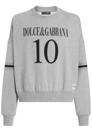 Dolce & Gabbana logo-print hoodie - Grey
