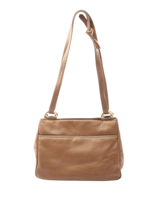 Loewe Pre-Owned 2010-2025 Leather Anagram Messenger Bag crossbody bag - Black