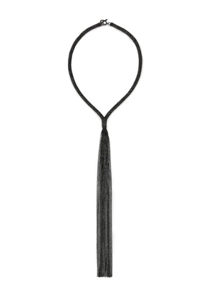 Brunello Cucinelli Monili tie necklace - Black