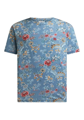 ETRO floral-print T-shirt - Blue