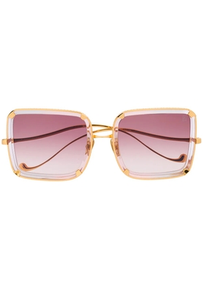 ANNA-KARIN KARLSSON White Moon square sunglasses - Gold