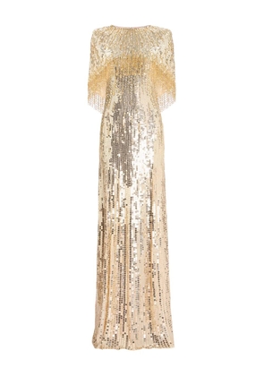 Jenny Packham Blake sequin-embellished maxi dress - Gold