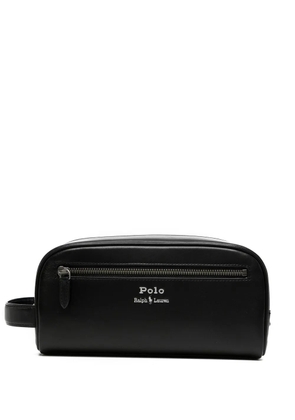 Polo Ralph Lauren logo lettering wash bag - Black