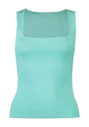 LE SUPERBE square-neck tank top - Blue