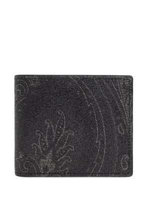 ETRO bi-fold paisley wallet - Black