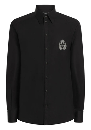 Dolce & Gabbana logo-appliqué shirt - Black