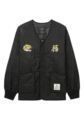 Alpha Industries quilted bomber jacket - Black