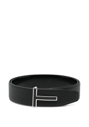 TOM FORD logo buckle belt - Black