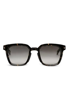John Dalia tortoiseshell square sunglasses - Black
