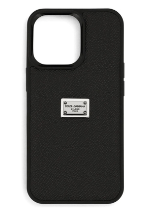 Dolce & Gabbana logo-tag iPhone 13 Pro case - Black