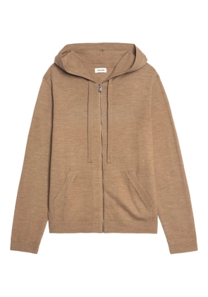 Zadig&Voltaire Clash hooded zip-up sweater - Brown