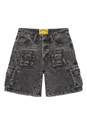 GODSPEED Octagon cargo denim shorts - Grey