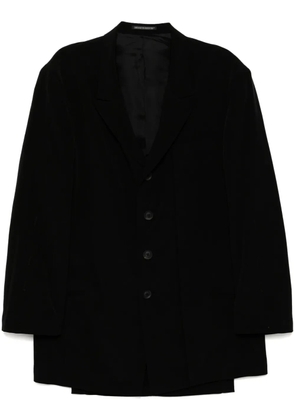 Yohji Yamamoto single-breasted blazer - Black