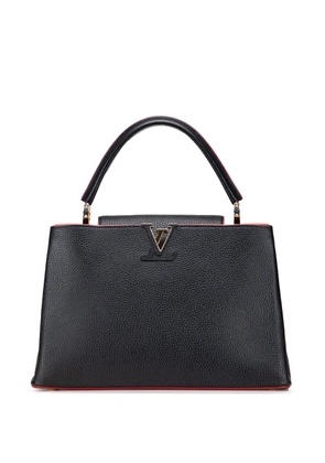 Louis Vuitton Pre-Owned 2015 Taurillon Capucines MM satchel - Black
